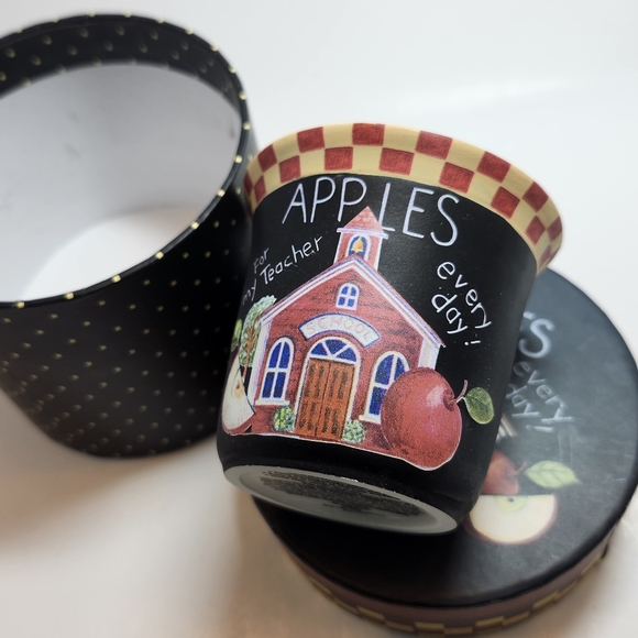 Susan Winget Porcelain Apples Votive Tealight Candle Holder in Gift Box - Picture 8 of 11